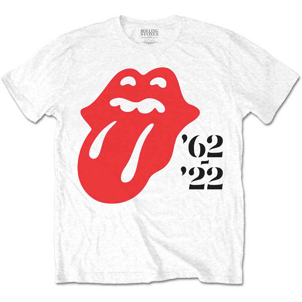The Rolling Stones Unisex T-Shirt Sixty '62 - '22 White (S)