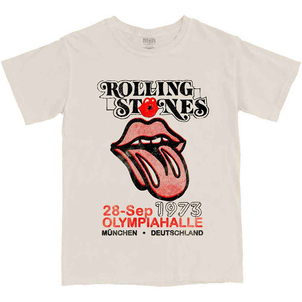 The Rolling Stones Unisex T-Shirt Munich '73 Natural (XL)