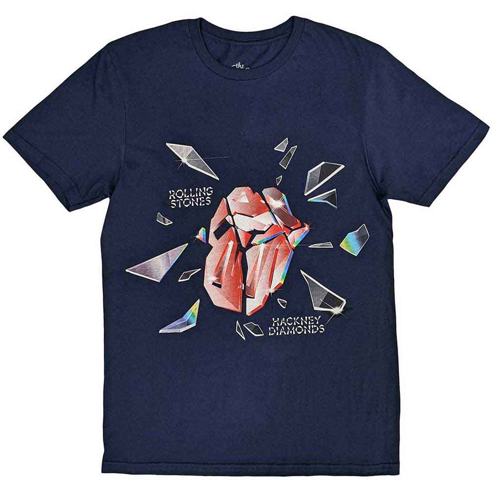 The Rolling Stones Unisex T-Shirt Hackney Diamonds Explosion Blue (S)