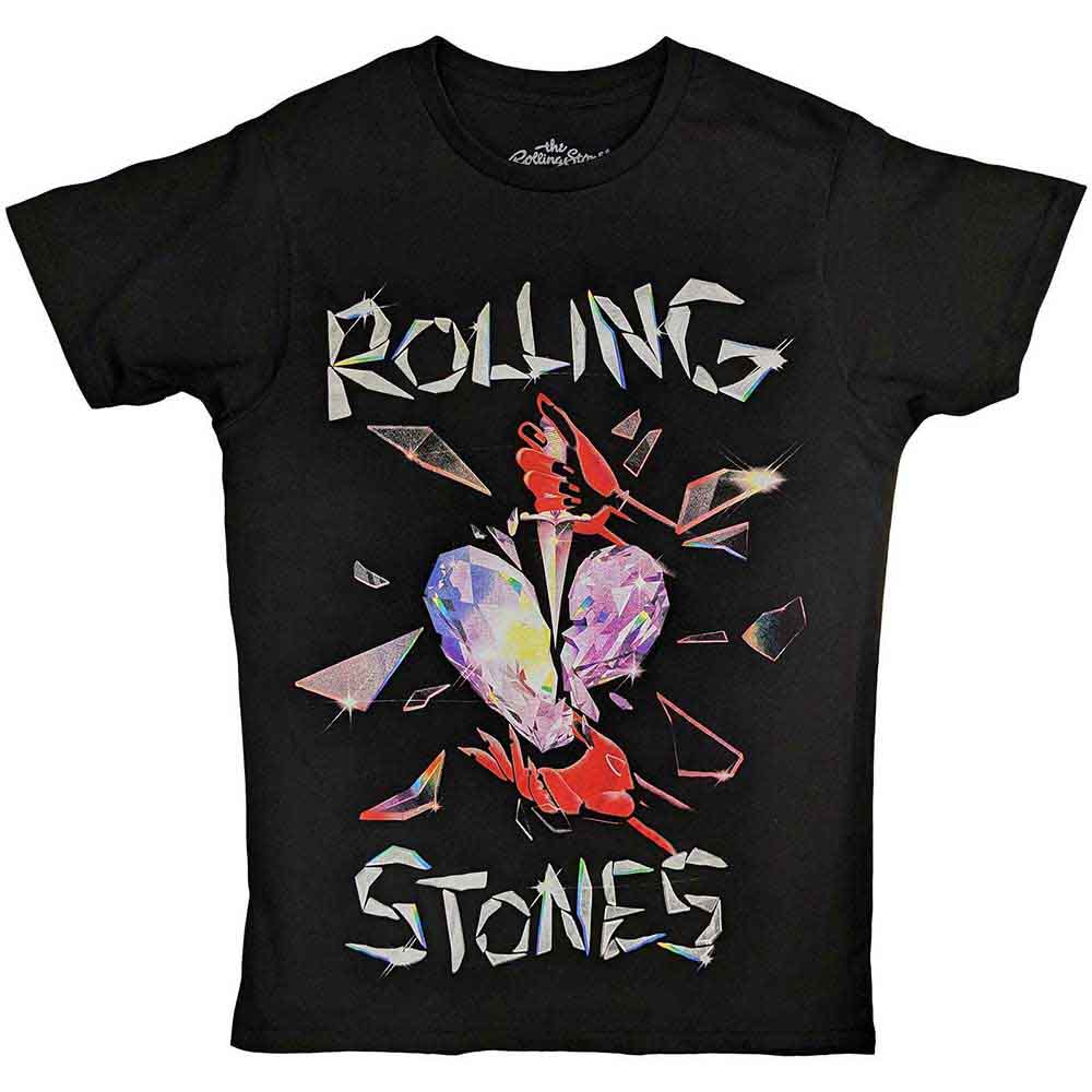 The Rolling Stones Unisex T-Shirt Hackney Diamonds Heart Black (XL)