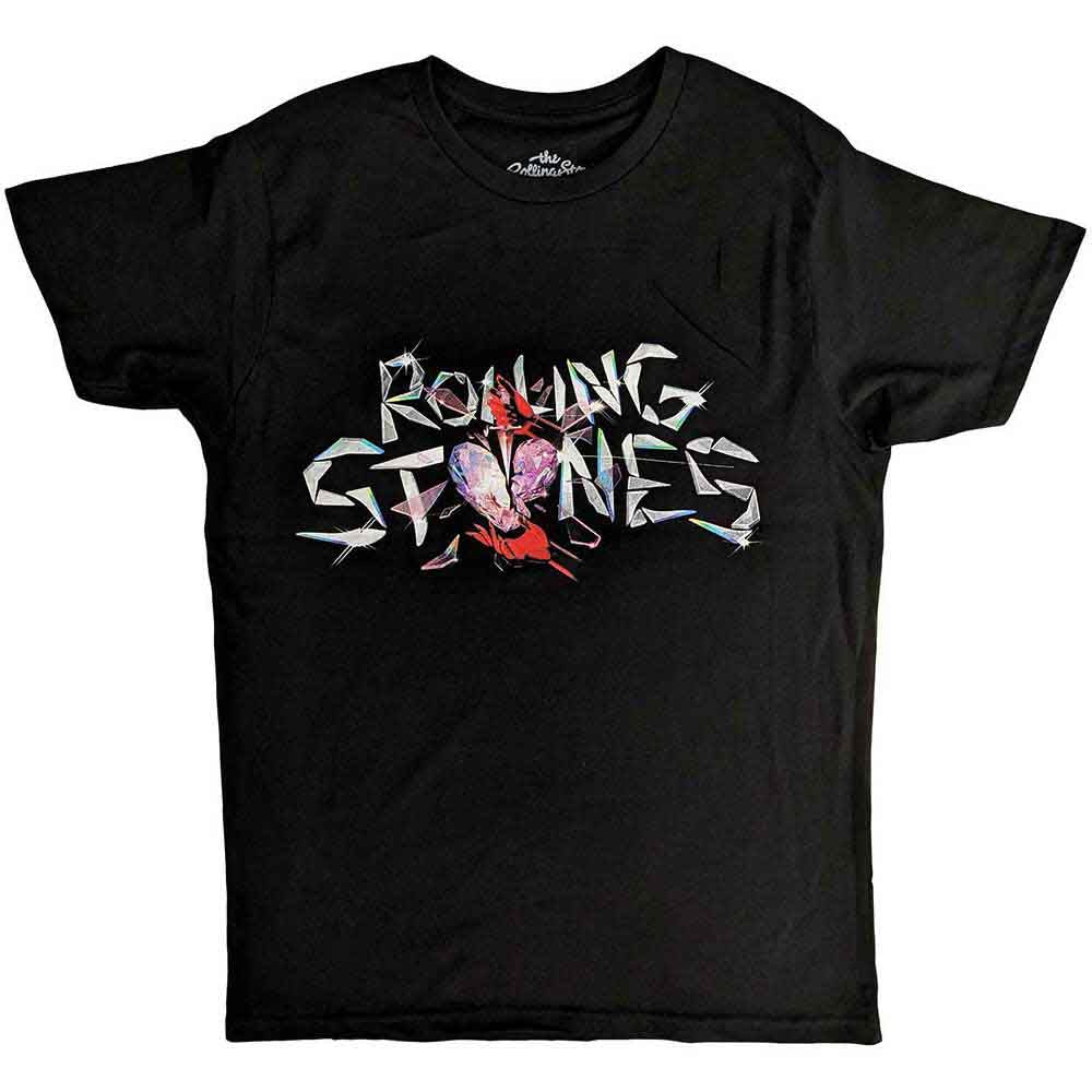 The Rolling Stones Unisex T-Shirt Hackney Diamonds Glass Logo Black (M)