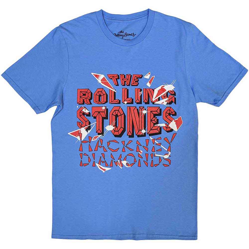 The Rolling Stones Unisex T-Shirt Hackney Diamonds Shatter Blue (XXL)