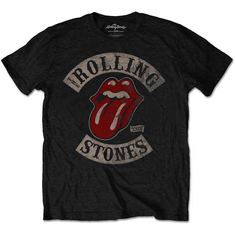 The Rolling Stones Men's T-Shirt Tour 1978 Black (S)