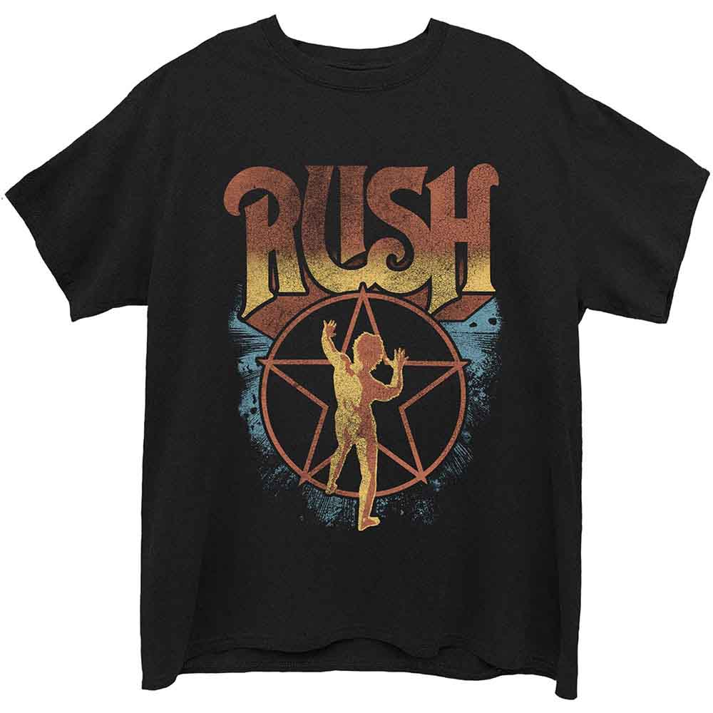 Rush Unisex T-Shirt Starman Black (L)