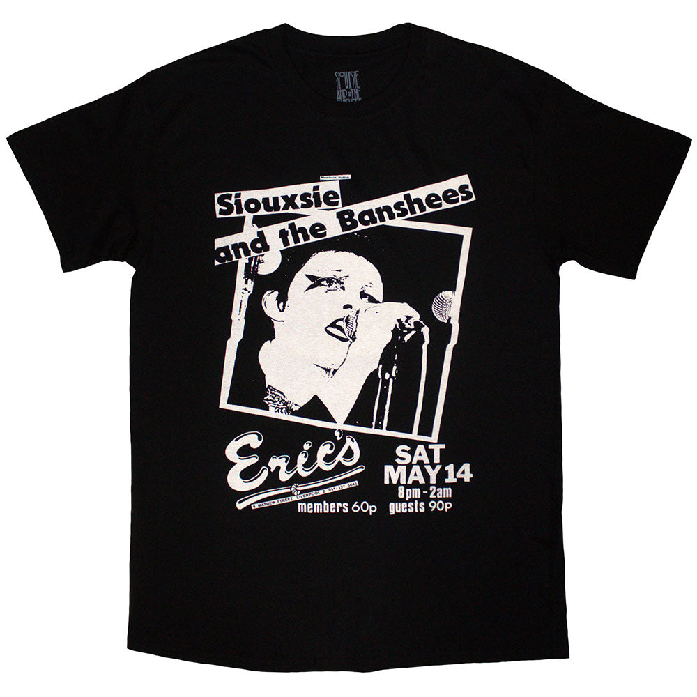 Siouxsie & The Banshees Unisex T-Shirt Eric's Black (L)
