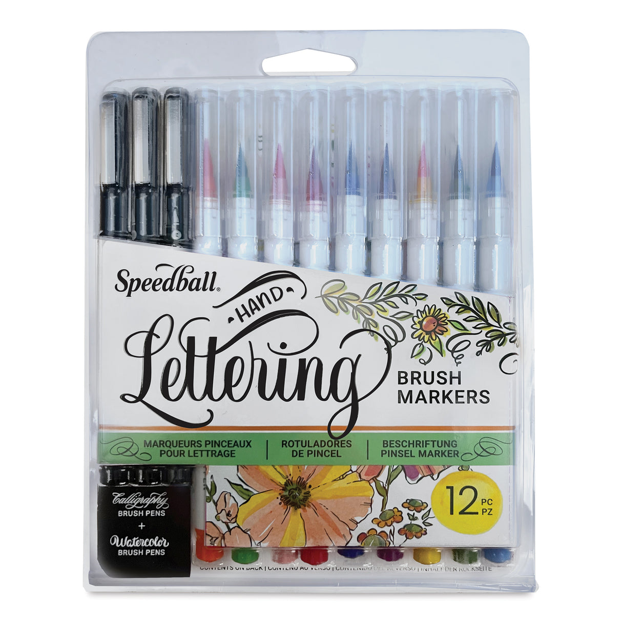 Speedball Hand-Lettering Brush Marker Set