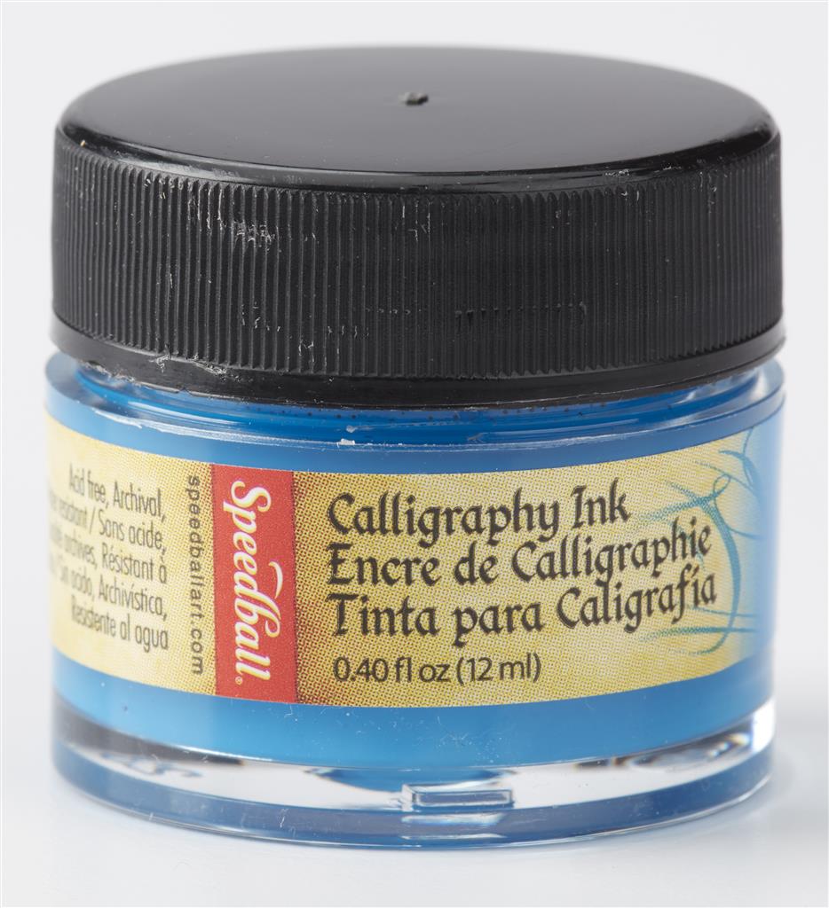 Speedball Pigmented Acrylic Calligraphy Ink 12ml Indigo Blue