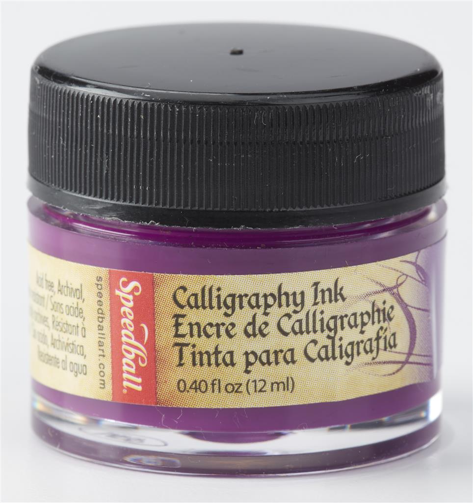 Speedball Pigmented Acrylic Calligraphy Ink 12ml Deep Purple