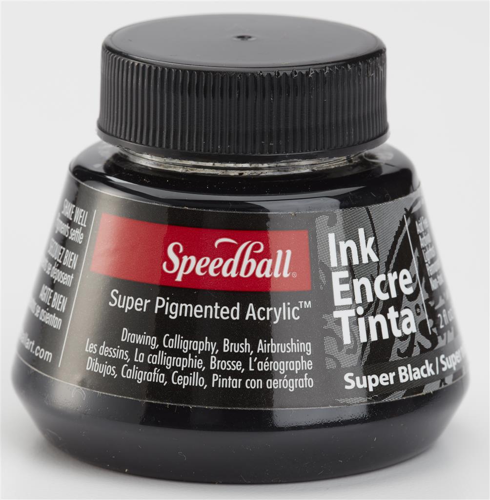 Speedball Super Pigmented Acrylic Calligraphy Ink 2oz Black