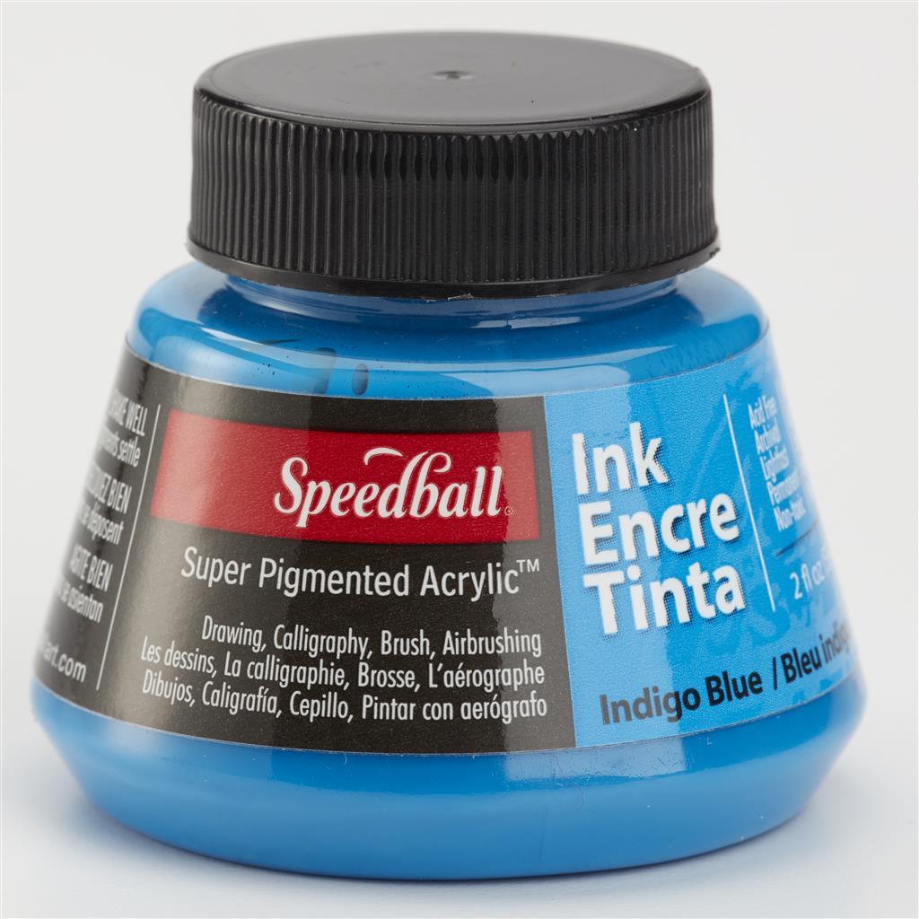 Speedball Super Pigmented Acrylic Calligraphy Ink 2oz Indigo Blue