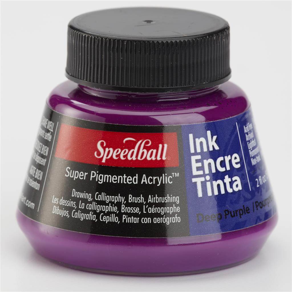 Speedball Super Pigmented Acrylic Calligraphy Ink 2oz Deep Purple