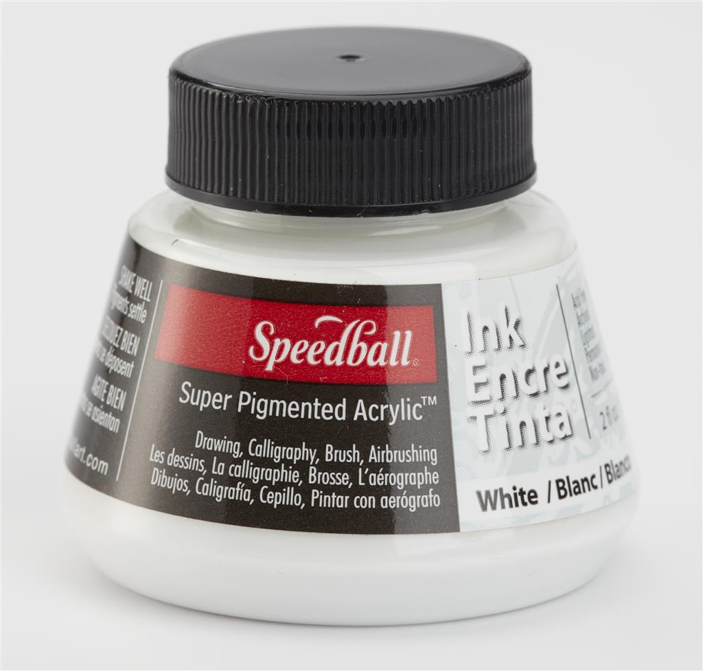 Speedball Super Pigmented Acrylic Calligraphy Ink 2oz White
