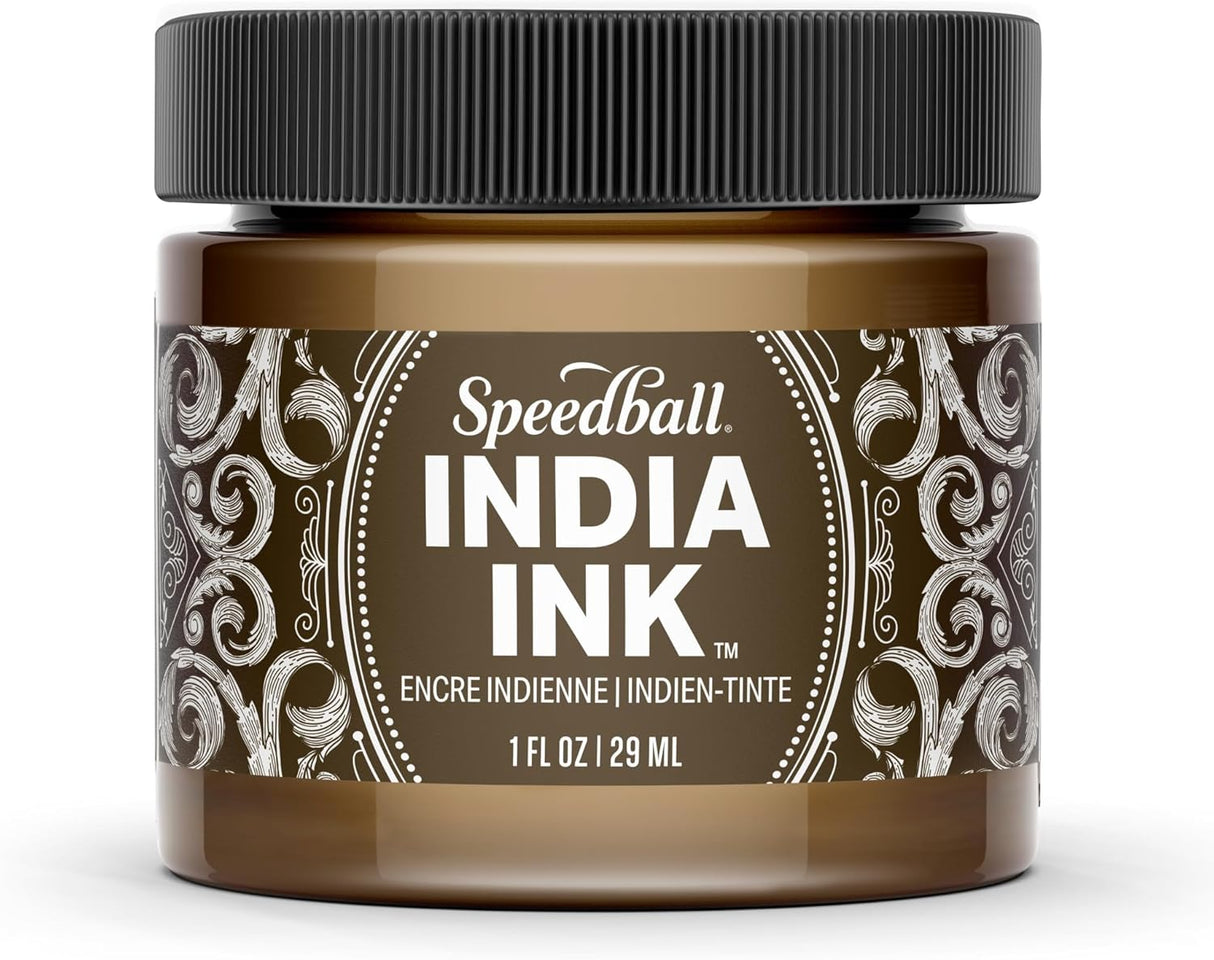 Speedball India Ink 1oz Sepia