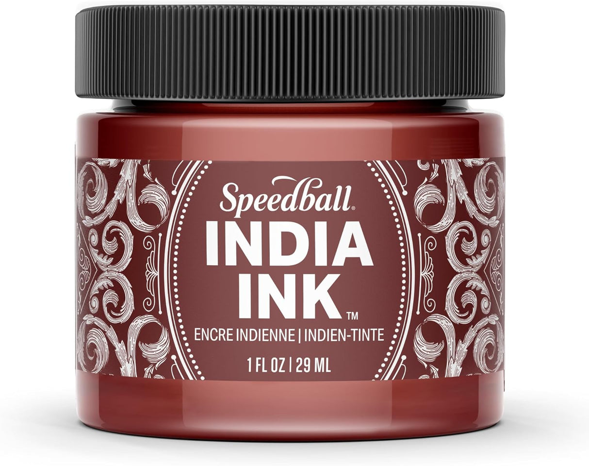 Speedball India Ink 1oz Brown Quartz