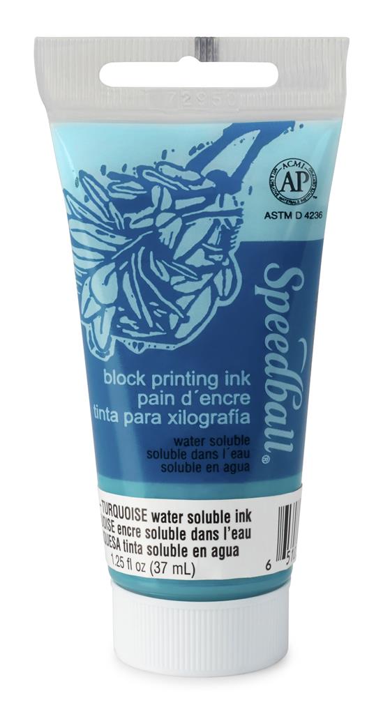 Speedball Water-Soluble Block Printing Ink Turquoise 37ml (3409)