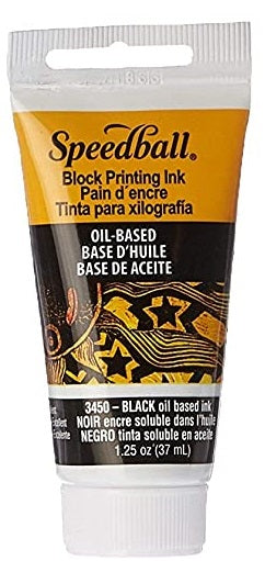 Speedball Oil-Based Block Printing Ink 37ml Black