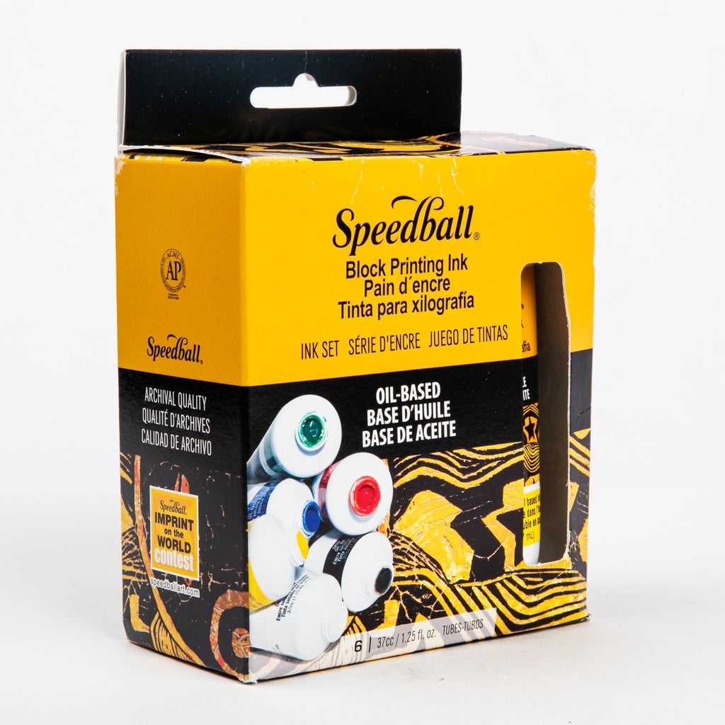 Speedball Oil-Based Block Printing 6 Ink Starter Set