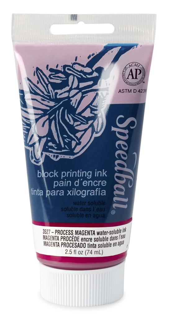 Speedball Water-Soluble Block Printing Ink Process Magenta 75ml (3527)