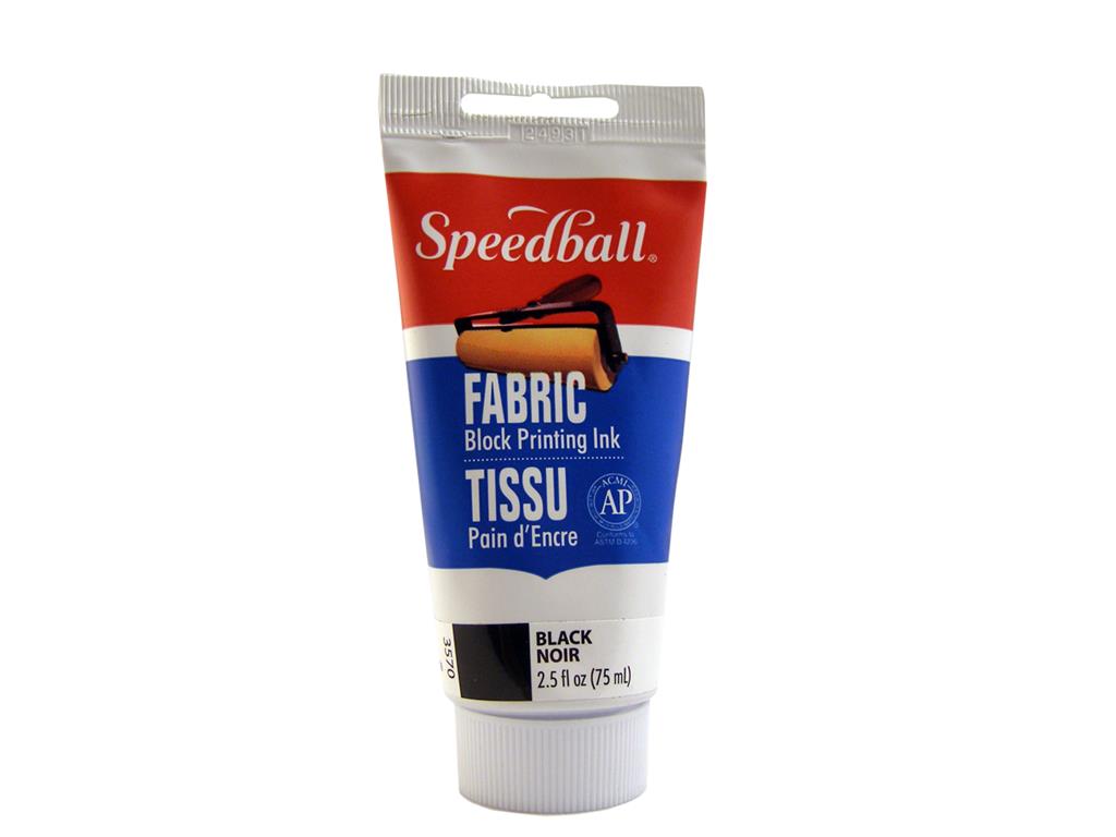 Speedball Fabric Block Printing Ink Black 75ml (3570)