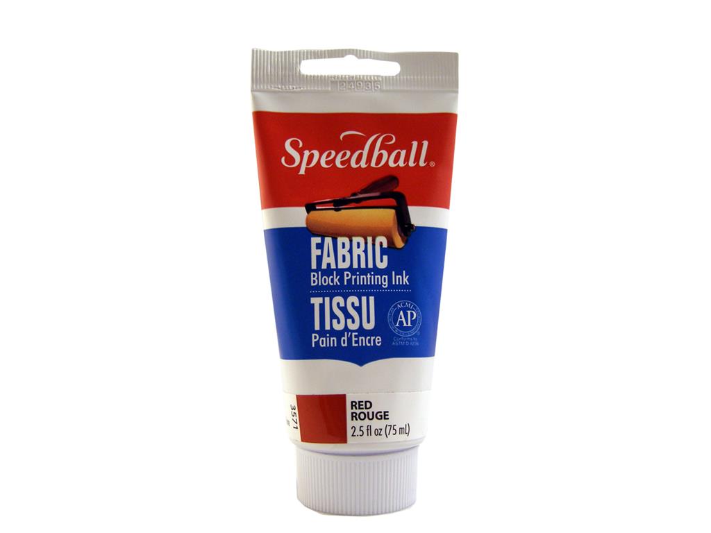 Speedball Fabric Block Printing Ink Red 75ml (3571)
