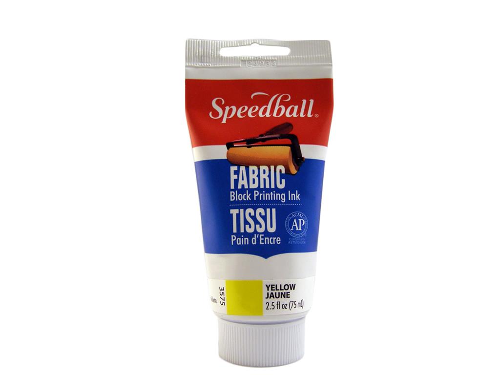 Speedball Fabric Block Printing Ink Yellow 75ml (3575)