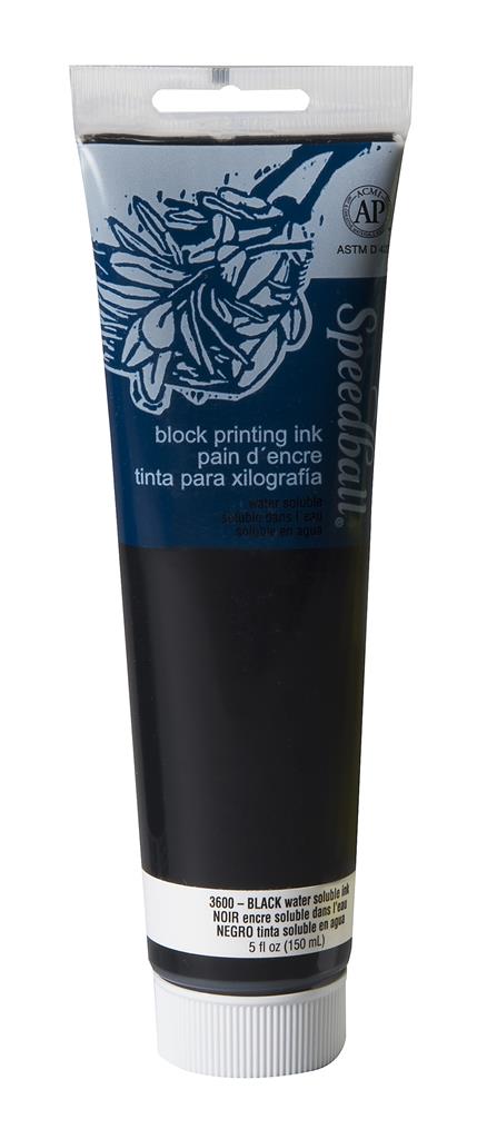 Speedball Water-Soluble Block Printing Ink Black 150ml (3600)
