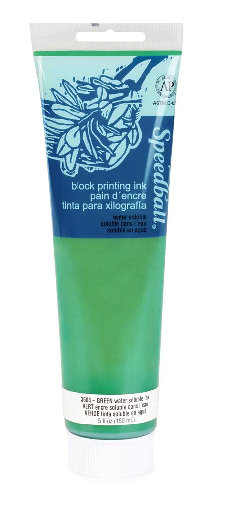 Speedball Water-Soluble Block Printing Ink Green 150ml (3604)