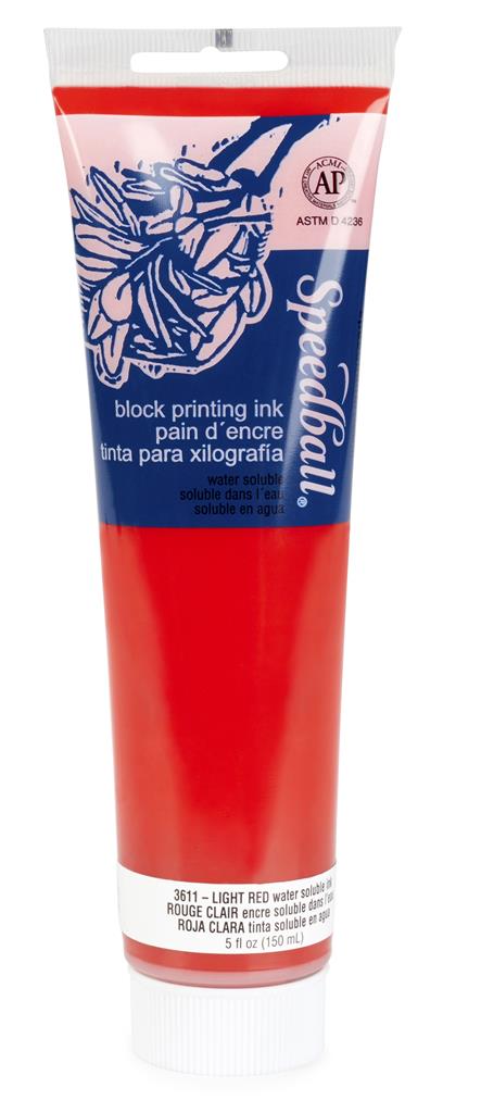 Speedball Water-Soluble Block Printing Ink Light Red 150ml (3611)