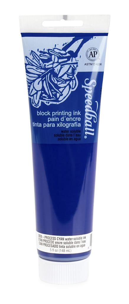 Speedball Water-Soluble Block Printing Ink Process Cyan 150ml (3626)