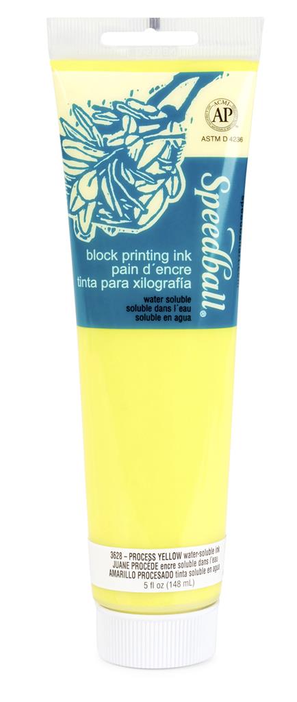 Speedball Water-Soluble Block Printing Ink Process Yellow 150ml (3628)