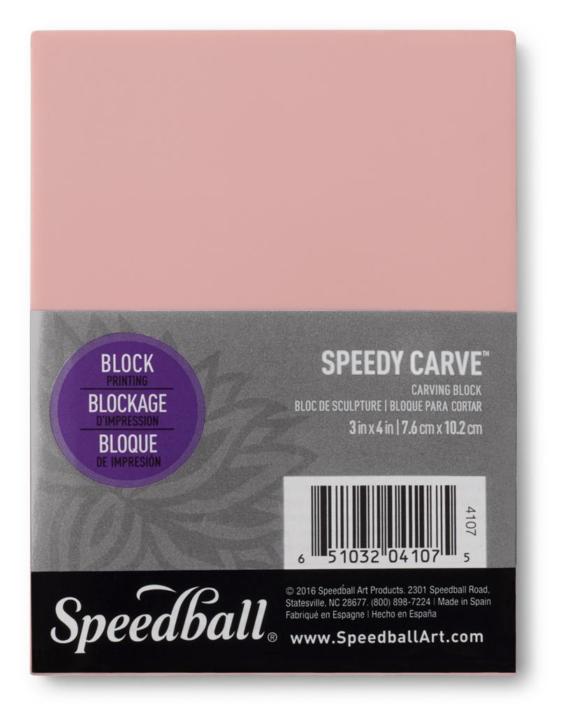 Speedball Speedy-Carve 3" x 4" Block Pink
