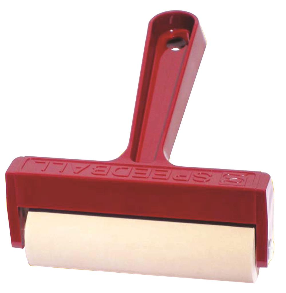 Speedball Soft Rubber Pop-In Brayer Ink Roller 4.0" Plastic Handle