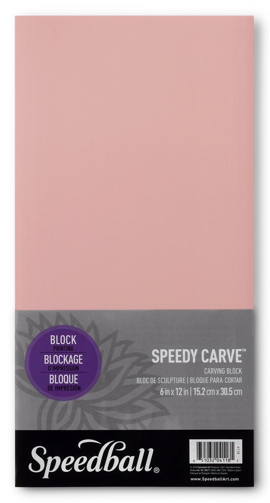 Speedball Speedy-Carve 6" x 12" Block Pink
