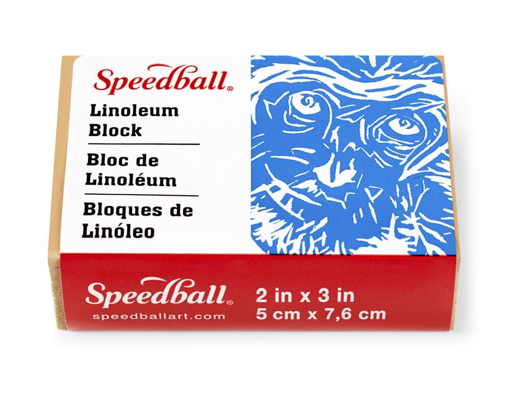 Speedball Lino Block 2" x 3" Smoky Tan
