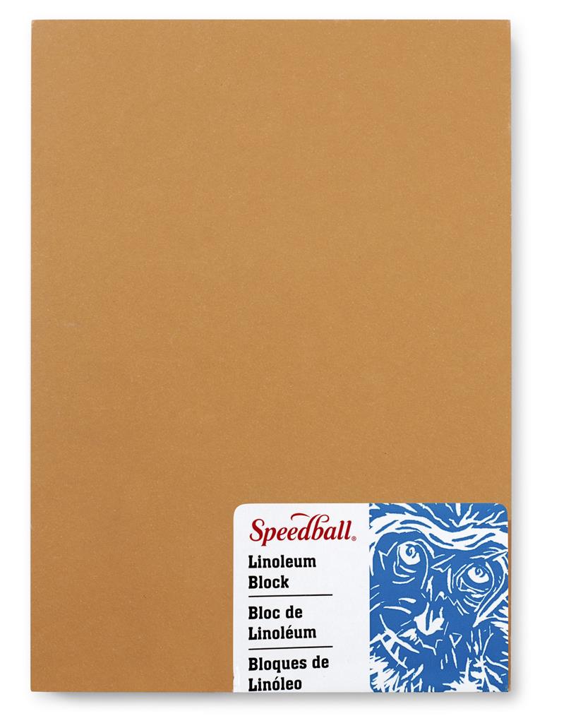 Speedball Lino Block 5" x 7" Smoky Tan