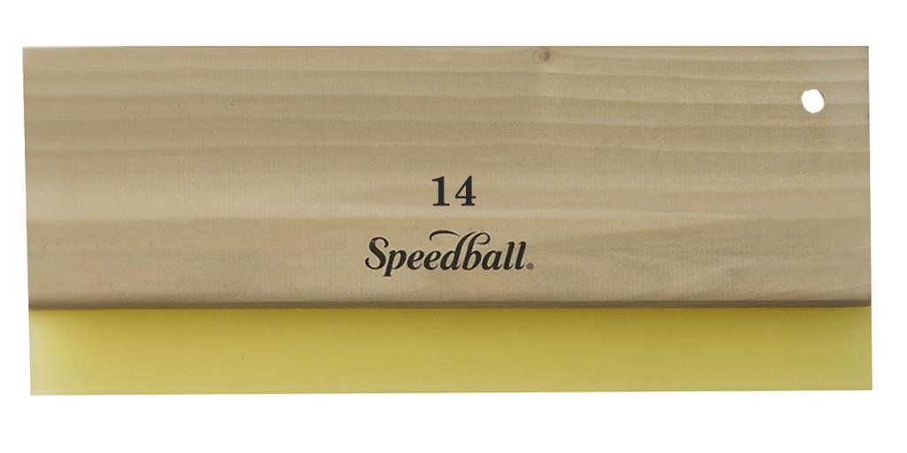 Speedball Graphic Squeegee 14" Urethane 70 Durometer Yellow