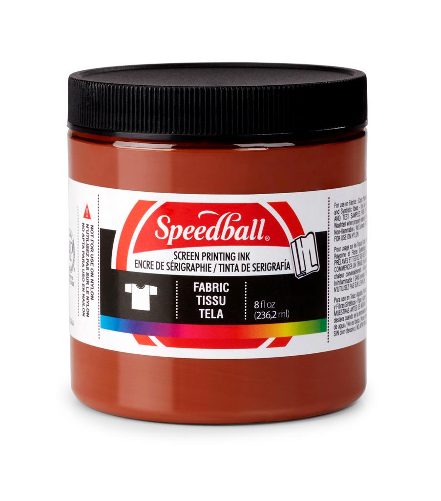 Speedball Fabric Screen Printing Ink Brown 8oz (4567)