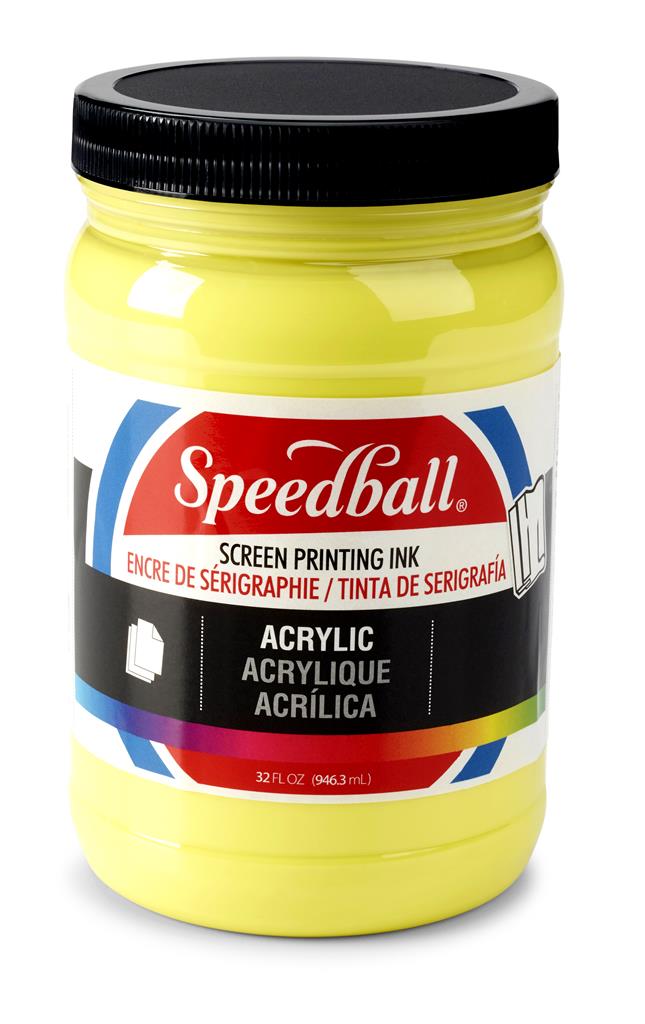 Speedball Acrylic Screen Printing Ink Primrose Yellow 32oz (4641)