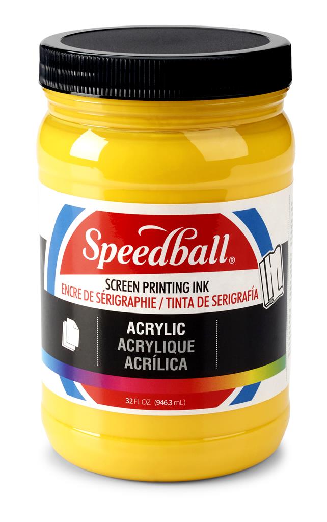 Speedball Acrylic Screen Printing Ink Medium Yellow 32oz (4643)