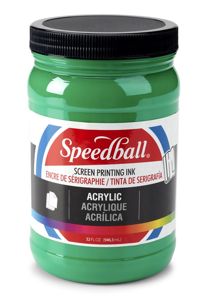 Speedball Acrylic Screen Printing Ink Emerald Green 32oz (4654)