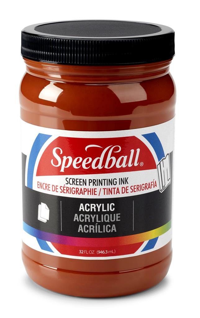 Speedball Acrylic Screen Printing Ink Brown 32oz (4656)