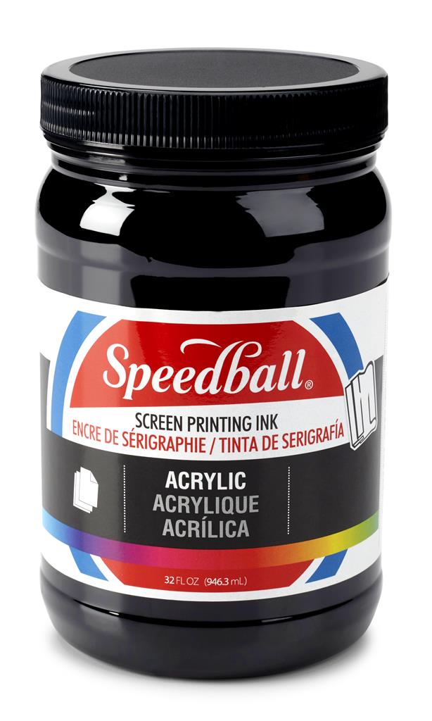 Speedball Acrylic Screen Printing Ink Black 32oz (4657)