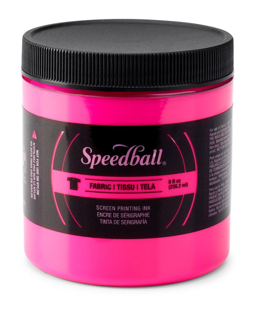 Speedball Fabric Screen Printing Ink Fluorescent Magenta 8oz (4692)