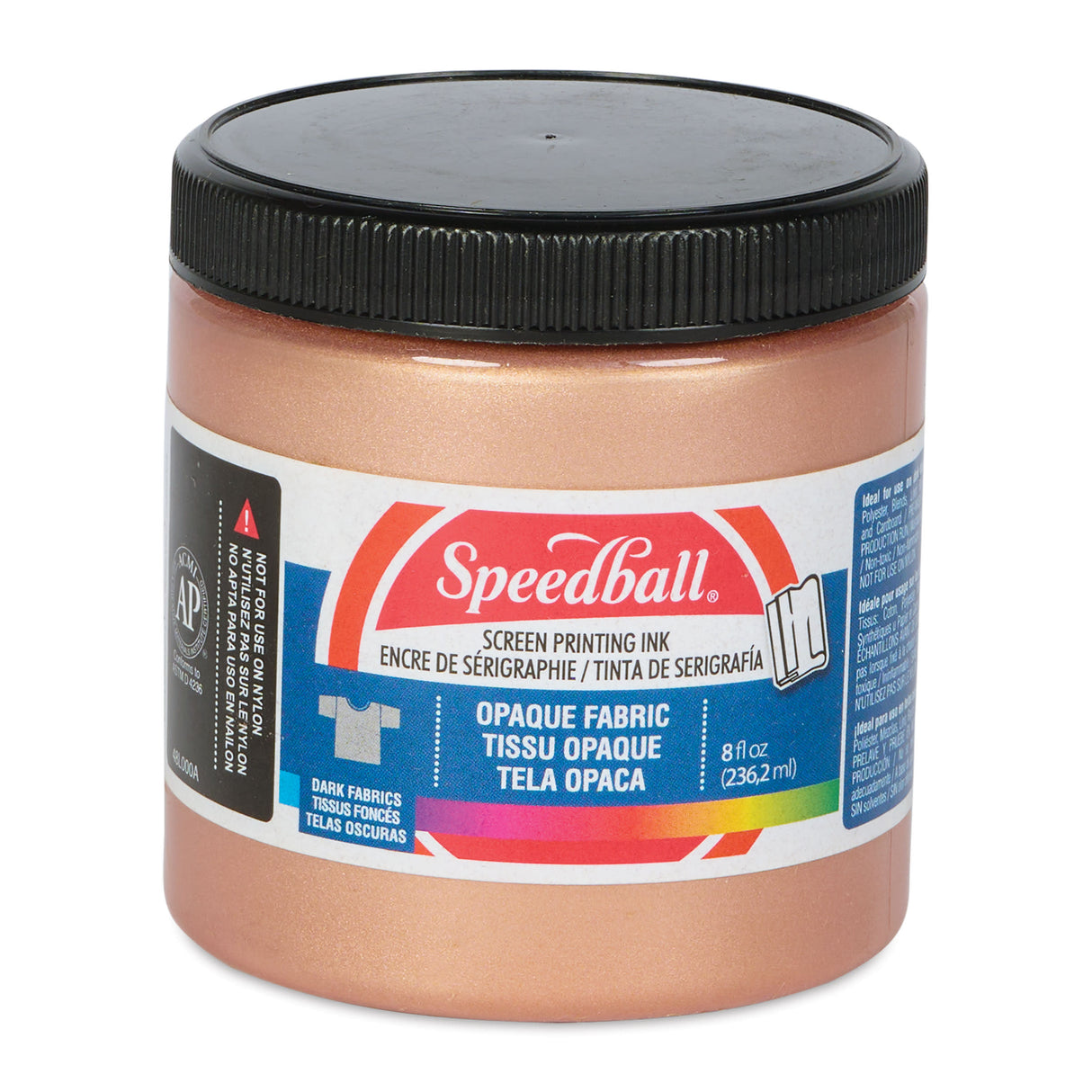 Speedball Opaque Fabric Screen Printing Ink Rose Gold 8oz (4830)