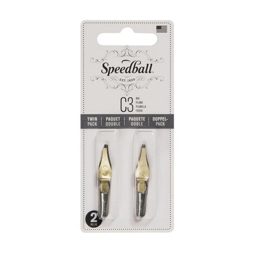 Speedball Calligraphy Pen Nib C-Series C3 (2pk) Blistercard