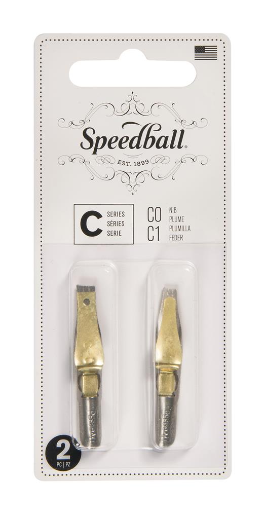 Speedball Calligraphy Pen Nib C-Series C0/C1 (2pk) Blistercard