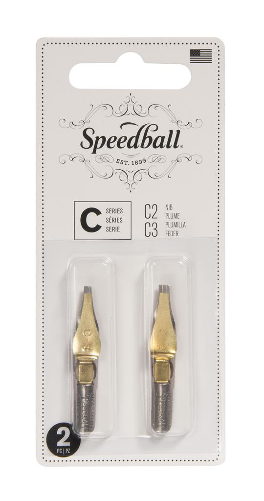 Speedball Calligraphy Pen Nib C-Series C2/C3 (2pk) Blistercard