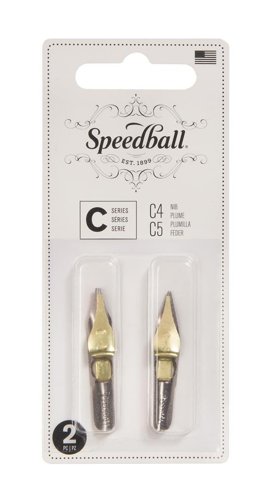 Speedball Calligraphy Pen Nib C-Series C4/C5 (2pk) Blistercard