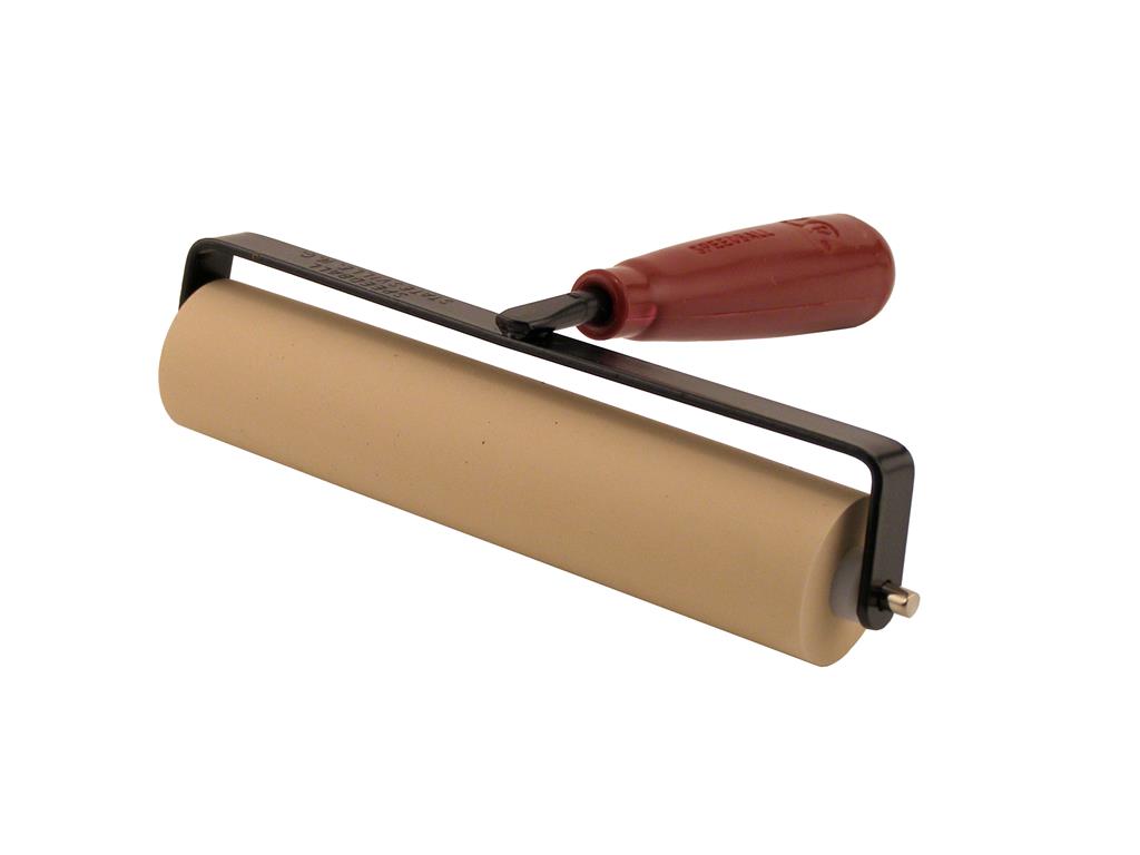 Speedball Soft Rubber Brayer Ink Roller 6.0" Heavy Duty Steel Frame Plastic Core Carded