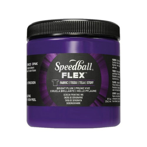 Speedball Flex Screen Printing Fabric Ink Bright Plum 8oz (5201)